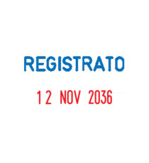 Timbro Mini Dater S160/L3 Datario + REGISTRATO - 4 mm - autoinchiostrante - Colop