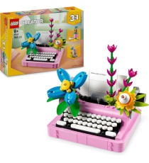 Lego Creator 3in1 - Macchina da scrivere con fiori - Lego 31169 si Trasforma in Keytar o in Vaso di Fiori Anni 8+ 363pz