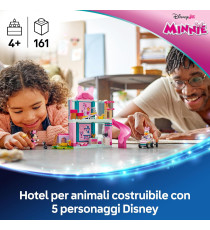 Lego Disney - L’hotel degli animali di Minni - Lego 43274 Minnie Mouse, Paperina e 3 Cuccioli Anni 4+ 161pz