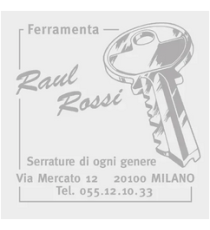 Gomma di ricambio 43x43mm personalizzabile per timbro autoinchiostrante o manuale max 8 righe alta qualità