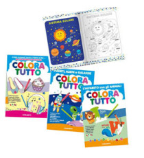 Album da colorare - spazio - 24 facciate - per bambina - fantasie alfabeto inglese, bimba, spazio - Blasetti