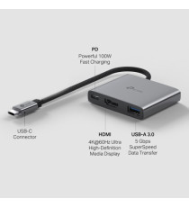 Hub USB Type-C con 3 porte - Tp-Link