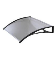 Pensilina modulare - 100 x 60 cm - policarbonato alveolare - trasparente - Garden Friend