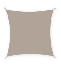 Tenda a vela quadrata ombreggiante - 3 x 3 m - PL - tortora - Garden Friend