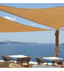 Tenda a vela triangolare ombreggiante - 3,6 x 3,6 x 3,6 m - PL - tortora - Garden Friend