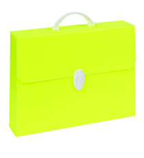 Valigetta Polionda Fluo - 28x39cm - dorso 8cm - colori assortiti - Favorit