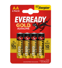 Pila stilo AA - 1,5V - Eveready Gold- alcalina - Energizer - blister 4 pezzi
