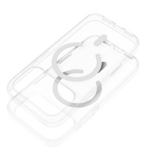 Cover in PC+TPU premium trasparente per Iphone 17 Forcell Custodia F-Protect Clear Hybrid Premium compatible with Magsafe
