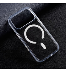 Cover in PC+TPU premium trasparente per Iphone 17 Forcell Custodia F-Protect Clear Hybrid Premium compatible with Magsafe