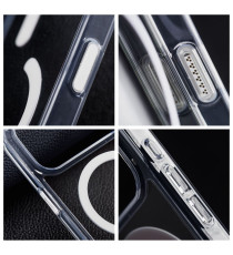 Cover in PC+TPU premium trasparente per Iphone 17 Forcell Custodia F-Protect Clear Hybrid Premium compatible with Magsafe