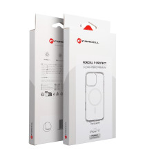 Cover in PC+TPU premium trasparente per Iphone 17 Forcell Custodia F-Protect Clear Hybrid Premium compatible with Magsafe