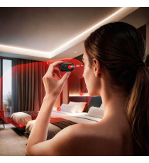 Localizzatore gps Hoco E95 nero compatibile con Apple Find My tracker con funzione rilevamento telecamere nascoste