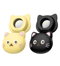 Localizzatore gps Hoco E91D beige a forma di gatto compatibile con Apple Find My tracker con un’autonomia fino a 9–12 mesi