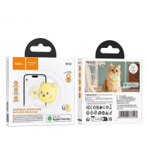 Localizzatore gps Hoco E91D beige a forma di gatto compatibile con Apple Find My tracker con un’autonomia fino a 9–12 mesi