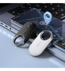 Localizzatore gps Hoco E98A nero Obsidian Black compatibile con Google Find My Device, Elegante, sottile e sempre connesso