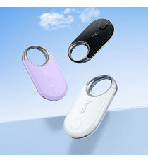 Localizzatore gps Hoco E98A bianco Pearl White compatibile con Google Find My Device, Elegante, sottile e sempre connesso