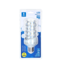 Lampadina led a spirale B5 18W E27 1850 lumen 3000K luce calda D61XH160mm Equivalenza lampada incandescente 118W