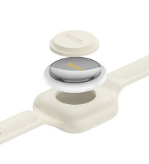 Localizzatore gps a braccialetto Hoco E91E grigio compatibile con Google Find My Device, autonomia 12 mesi, ideale per bambini