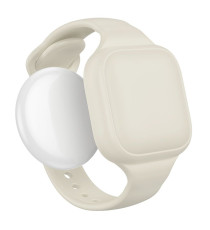 Localizzatore gps a braccialetto Hoco E91E grigio compatibile con Google Find My Device, autonomia 12 mesi, ideale per bambini