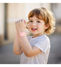 Localizzatore gps a braccialetto Hoco E91E grigio compatibile con Google Find My Device, autonomia 12 mesi, ideale per bambini