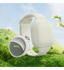 Localizzatore gps a braccialetto Hoco E91E grigio compatibile con Google Find My Device, autonomia 12 mesi, ideale per bambini
