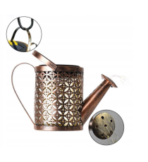 Lampada solare led da giardino a forma di annaffiatoio con effetto acqua a cascata, IP65 con sensore crepuscolare 3000k