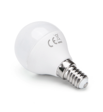 Lampadina led G45 6W attacco E14 510 lumen 4000K luce naturale, misura D45xH80mm Equivalenza lampada incandescente 42W