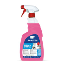 Detergente multisuperficie Sanialc - trigger 750 ml - alcolico - Sanitec