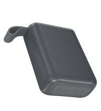 Altoparlante speaker wireless Hoco HC34 grigio bluetooth 5.3 IPX4 5W 1200 mAh cassa azione fino a 10mt, Dimensioni: 111×84×40mm