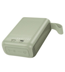 Altoparlante speaker wireless Hoco HC34 verde bluetooth 5.3 IPX4 5W 1200 mAh cassa azione fino a 10mt, Dimensioni: 111×84×40mm