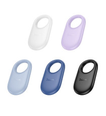 Localizzatore gps Hoco E94 bianco pearl compatibile con Apple Find My tracker compatto e leggerissimo, durata fino a 12 mesi