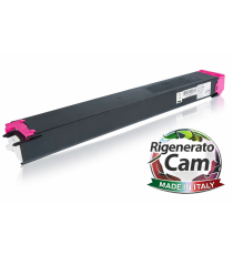 Toner MX-23 magenta rigenerato CAM di alta qualità, made in Italy per Sharp MX-2010U MX-2310U MX-3111U MX23GTMA 10.000 pagine