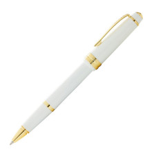 Penna roller Bailey Light - punta F - fusto bianco/oro - Cross