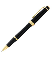 Penna roller Bailey Light - punta F - fusto nero/oro - Cross