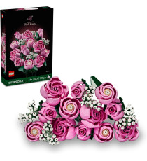 Lego Icons The Botanical Collection - Bouquet di rose rosa - Lego 10374 12 Rose e 4 Rametti di Gipsofila 789pz ANNI 18+