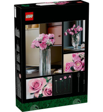 Lego Icons The Botanical Collection - Bouquet di rose rosa - Lego 10374 12 Rose e 4 Rametti di Gipsofila 789pz ANNI 18+