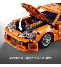 Lego Technic - Fast and Furious Toyota Supra MK4 - Lego 42204 con Motore 6 Cilindri e Portiere Apribili Anni 9+ 810pz