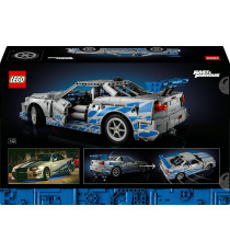Lego Technic - Auto Nissan Skyline GT-R (R34) 2 Fast 2 Furious - Lego 42210 con Funzione di Derapata Anni 18+ 1410pz