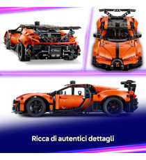 Lego Technic - Hyper Car Bugatti Chiron Pur Sport - Lego 42222 Motore W16, Sterzo e Porte Apribili Anni 9+ 771pz