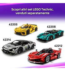 Lego Technic - Hyper Car Bugatti Chiron Pur Sport - Lego 42222 Motore W16, Sterzo e Porte Apribili Anni 9+ 771pz
