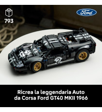 Lego Technic - Auto da corsa Ford GT40 MKII 1966 - Lego 42223 Motore V8, Dettagli e Livrea Originali Anni 18+ 793pz