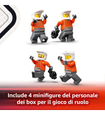 Lego City - Go-kart e piloti - Lego 60400 Pitstop e meccanici con monoposto Ferrari F1 Anni 6+ 322pz