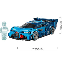 Lego Speed Champions - Super auto sportiva Bugatti Vision GT - Lego 77253 con Minifigure del Pilota Anni 9+ 284pz