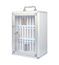 Armadietto portacellulare - 24 posti - 26 x 19 x 38,5 cm - grigio - Iternet