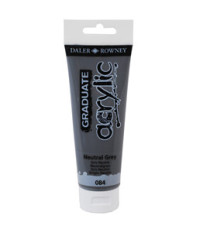 Colore acrilico fine Graduate - 120 ml - grigio neutro - Daler Rowney