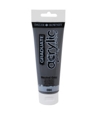 Colore acrilico fine Graduate - 120 ml - grigio neutro - Daler Rowney