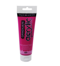 Colore acrilico fine Graduate - 120 ml - rosa permanente - Daler Rowney