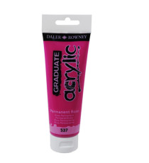 Colore acrilico fine Graduate - 120 ml - rosa permanente - Daler Rowney