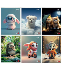 Maxiquaderno Cute fantasia - A4 - rigo di 3a - 40+2 fogli - 80gr - BM