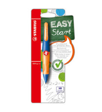 Portamine Easyergo - 1,4mm + 3 mine - per destromani - fusto arancio/blu - Stabilo